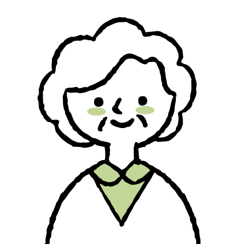 老婦人のイラスト
