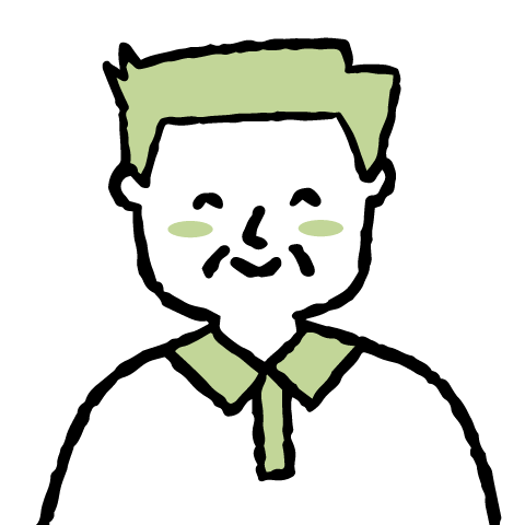 初老男性のイラスト